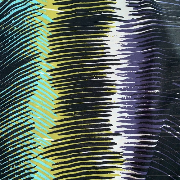 LOFT Sleeveless Black, Purple, Green, White, Teal Blouse, XS - Picture 3 of 6